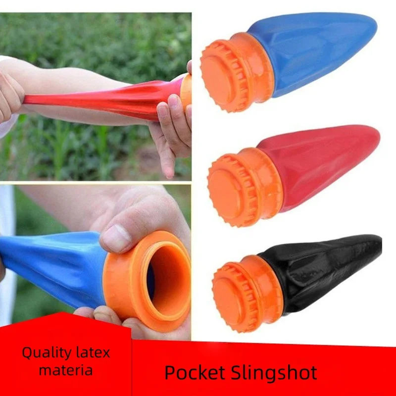 Outdoor Hunting Games For Kids - 1PC Pocket Slingshot Latex Mini Catapult