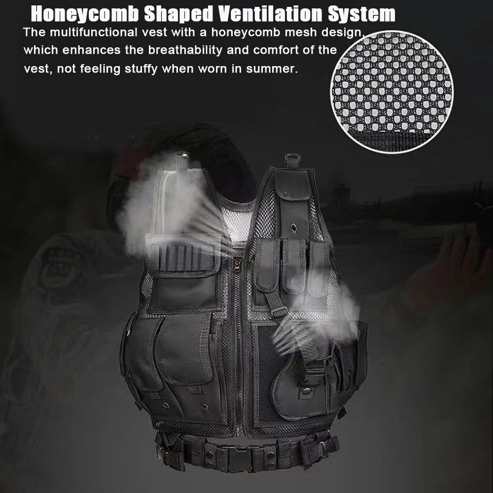 Adjustable Molle Tactical Vest - đánh giá và giá Hunting Outdoor Game