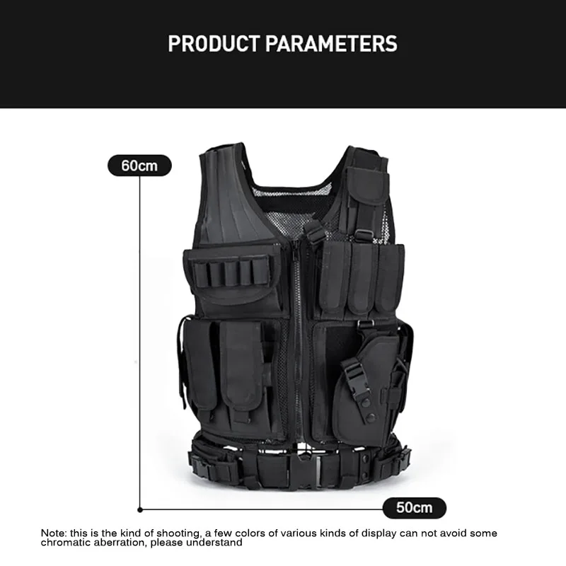 Adjustable Molle Tactical Vest - đánh giá và giá Hunting Outdoor Game