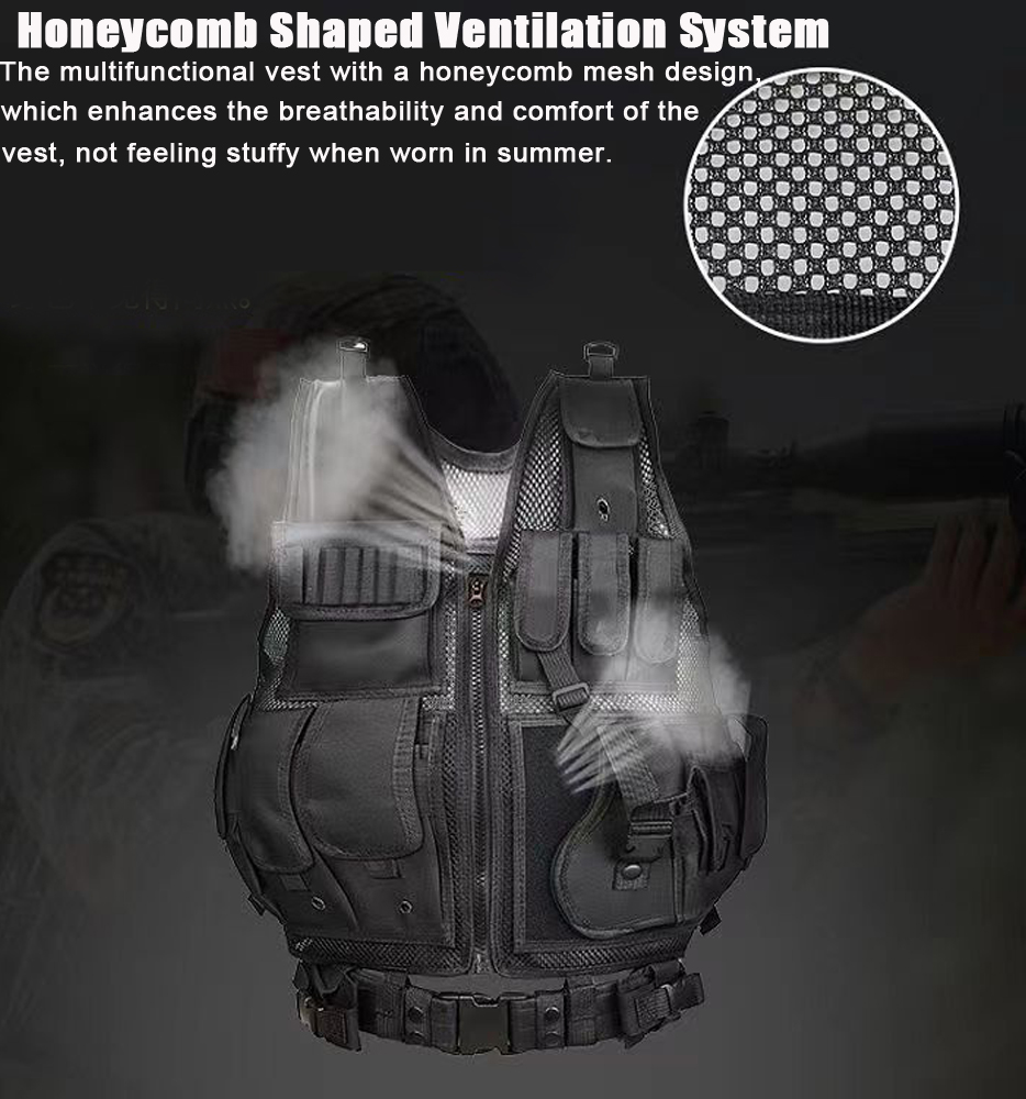 Adjustable Molle Tactical Vest - đánh giá và giá Hunting Outdoor Game