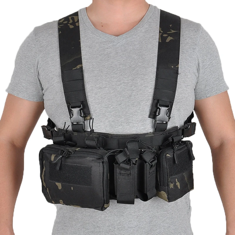 Nylon MOLLE Tactical Chest Ves - đánh giá và giá Outdoor Hunting Prints