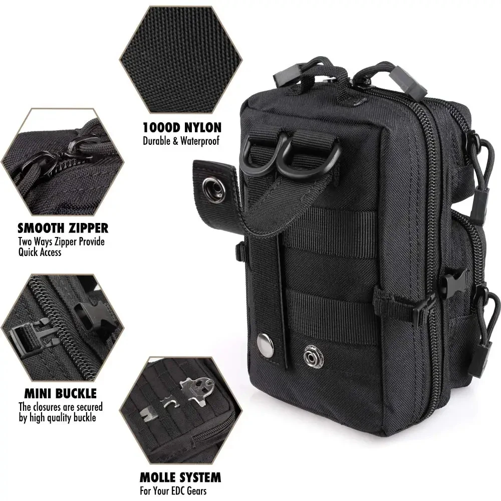 Mini Molle Utility Pouch, EDC  - đánh giá và giá Outdoor Hunting Gear Storage