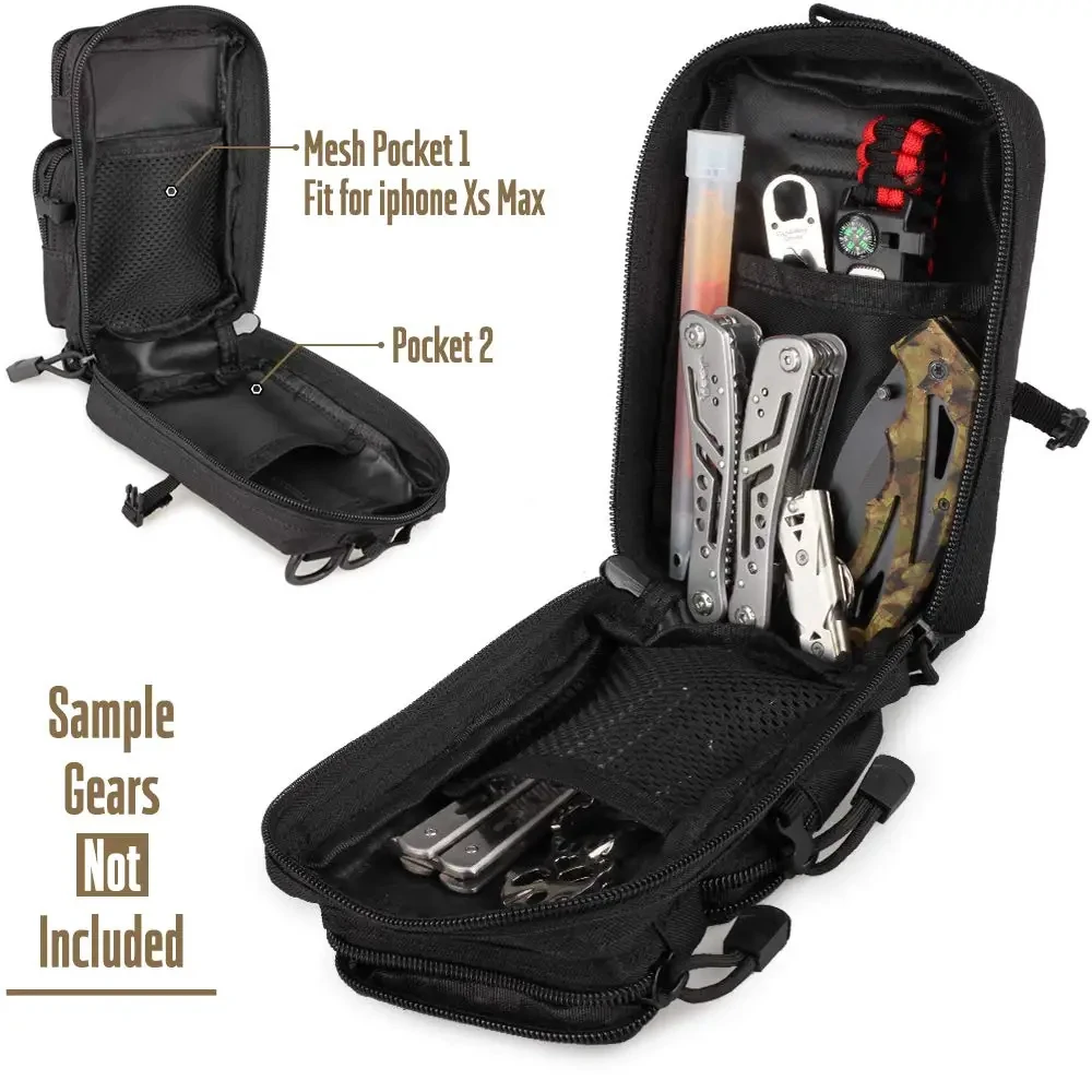 Mini Molle Utility Pouch, EDC  - đánh giá và giá Outdoor Hunting Gear Storage