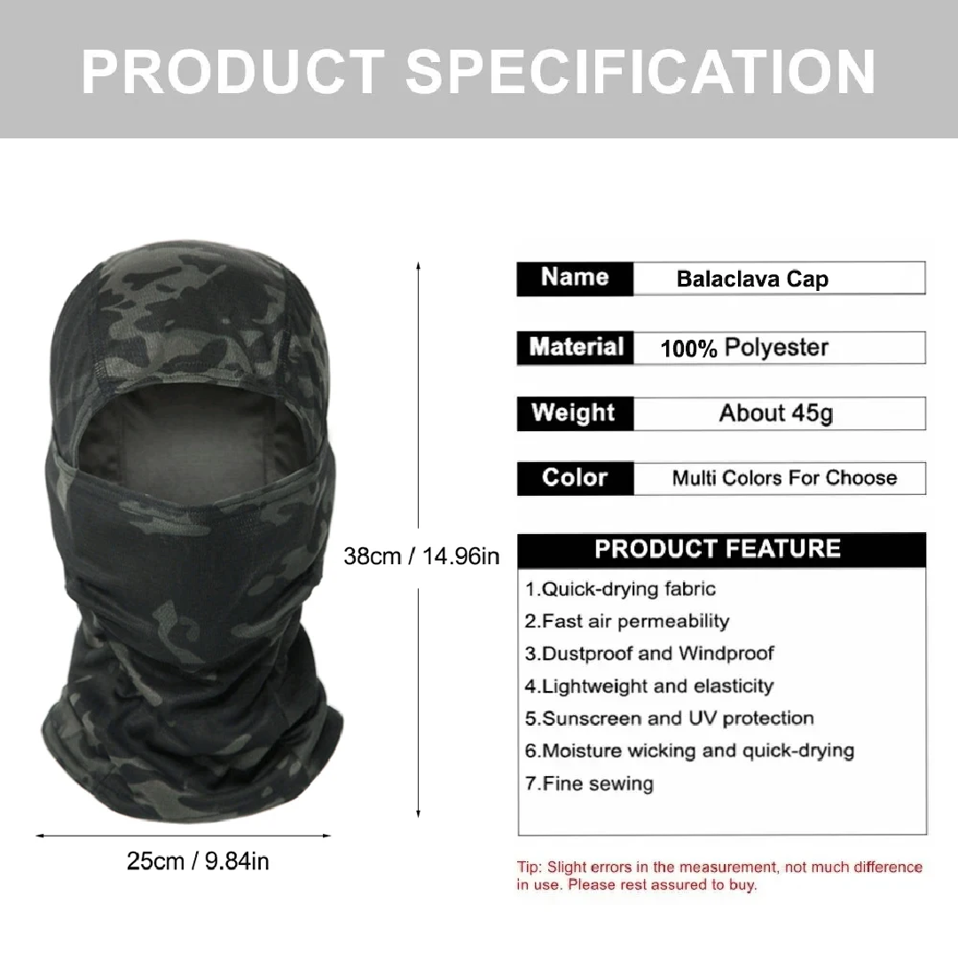 Camouflage Balaclava Hat Cycli - đánh giá và giá Outdoor Hunting Prints