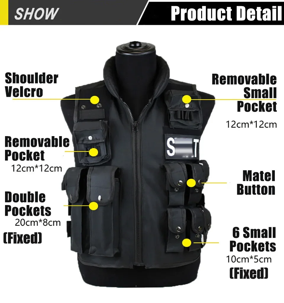 Multi Pockets Tactical Vest Hu - đánh giá và giá Hunting Outdoor Game