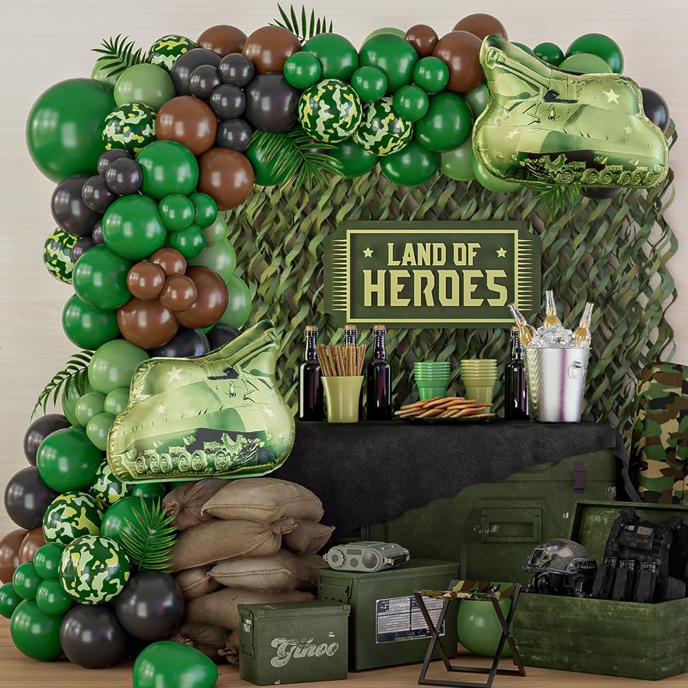 115/119pcs Green Camouflage Ba - đánh giá và giá Hunting And Camping In Jungle
