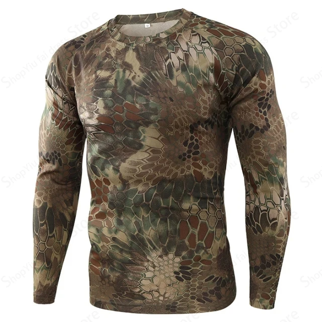 Mens Camo Long Sleeve T Shirt  - đánh giá và giá Outdoor Hunting Prints